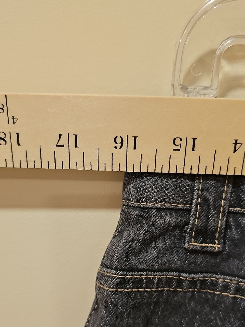 Democracy High Waist Wide Leg Carpenter Jeans; EUC; Size 8; Grey - Picture 12 of 12